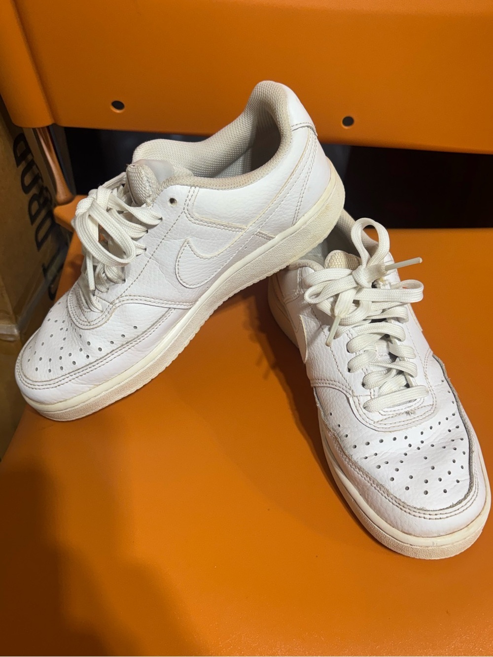 Nike Air Force 1 ‘07 LE Triple White Sneakers Youth 3.5Y Women’s 5 CD5434-100